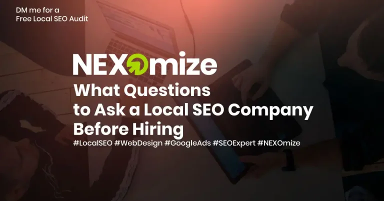 what questions to ask a local seo company